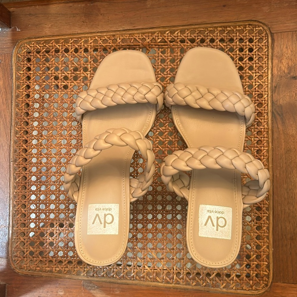 Brand new, never been worn tan color vita heels